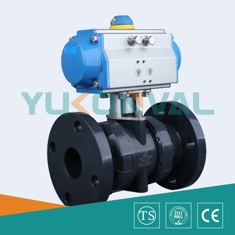 氣動(dòng)塑料法蘭球閥